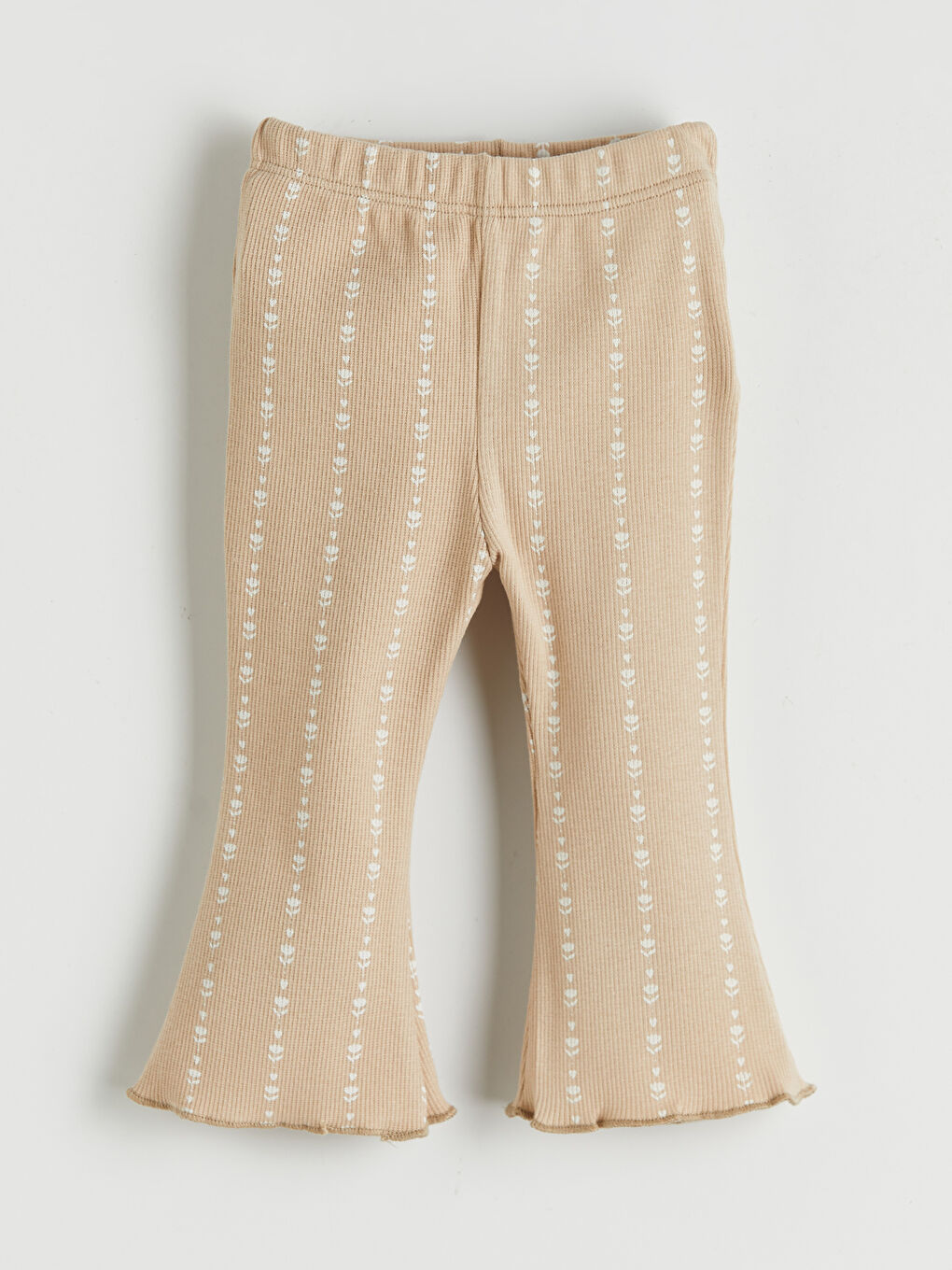 Ekru Bebe Yaka Kız Bebek Gömlek ve Tayt-3