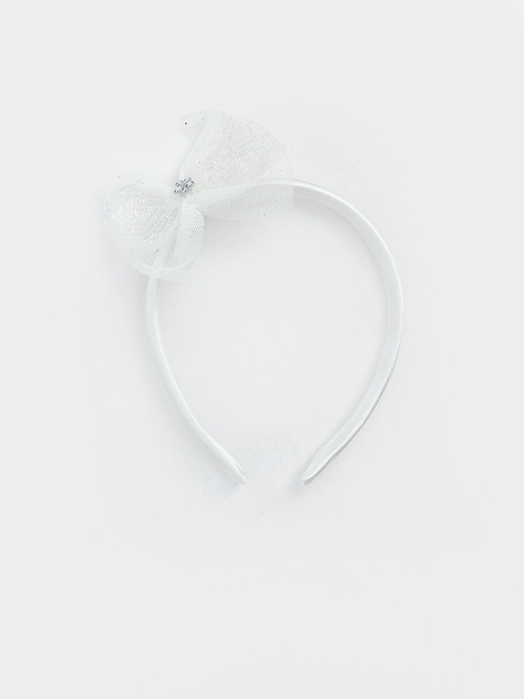 Beyaz Kız Çocuk Külotlu Çorap ve Taç-4