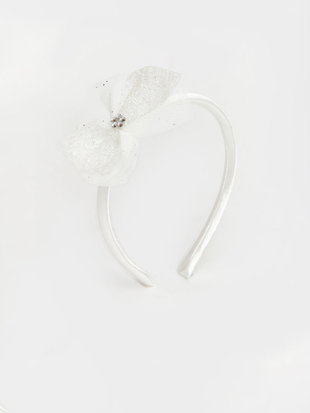 Beyaz Kız Çocuk Külotlu Çorap ve Taç-5