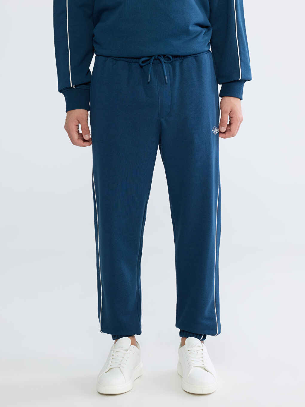 Petrol Standart Kalıp Erkek Jogger Eşofman Altı-1