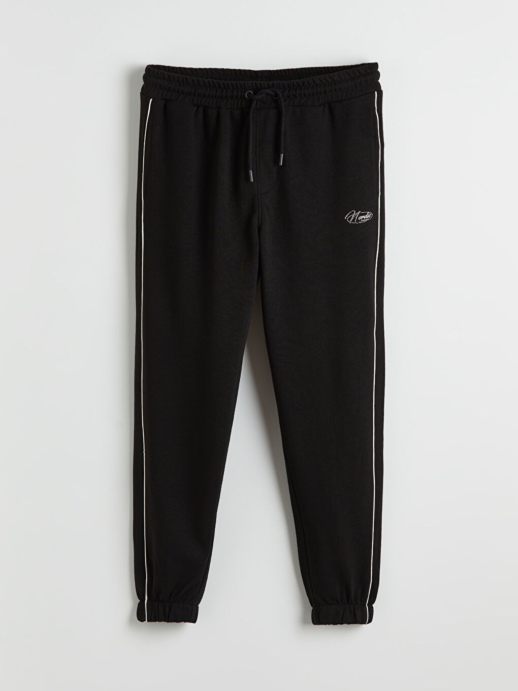 Siyah Standart Kalıp Erkek Jogger Eşofman Altı