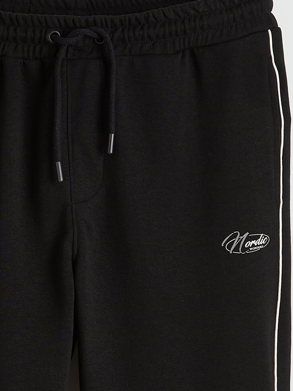 Siyah Standart Kalıp Erkek Jogger Eşofman Altı-1