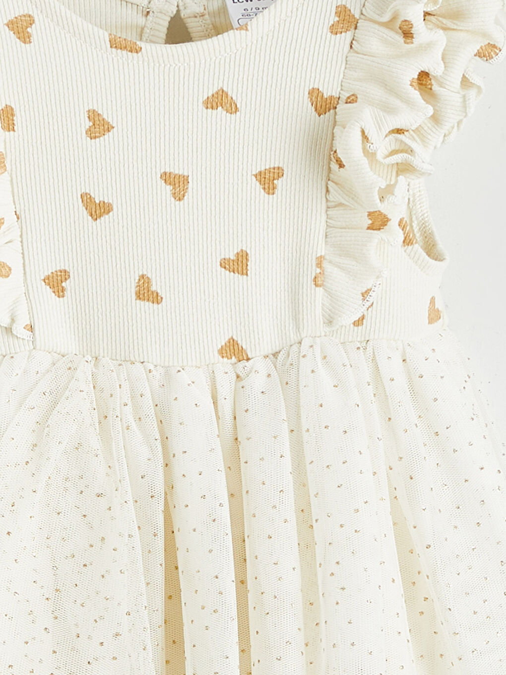 Рокля от тюл с волани за малко момиче-2