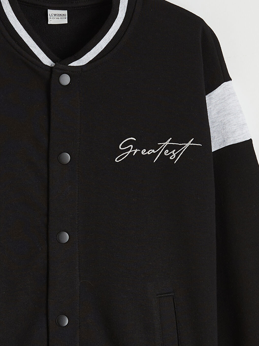 Siyah Baskılı Erkek Çocuk Kolej Ceket-2