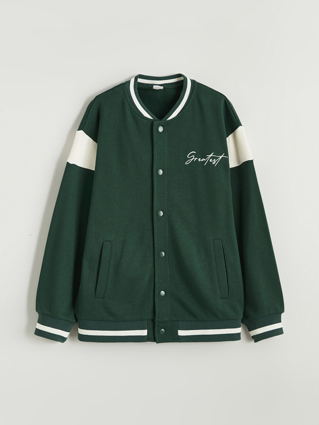 Yeşil Baskılı Erkek Çocuk Kolej Ceket