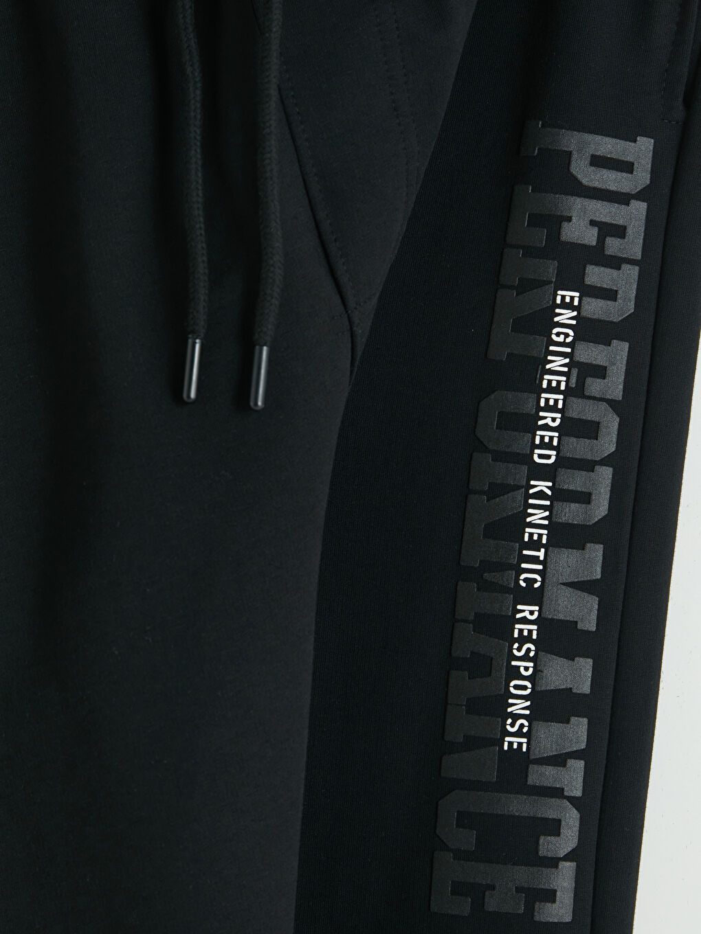 Siyah Standart Kalıp Erkek Jogger Eşofman Altı-2