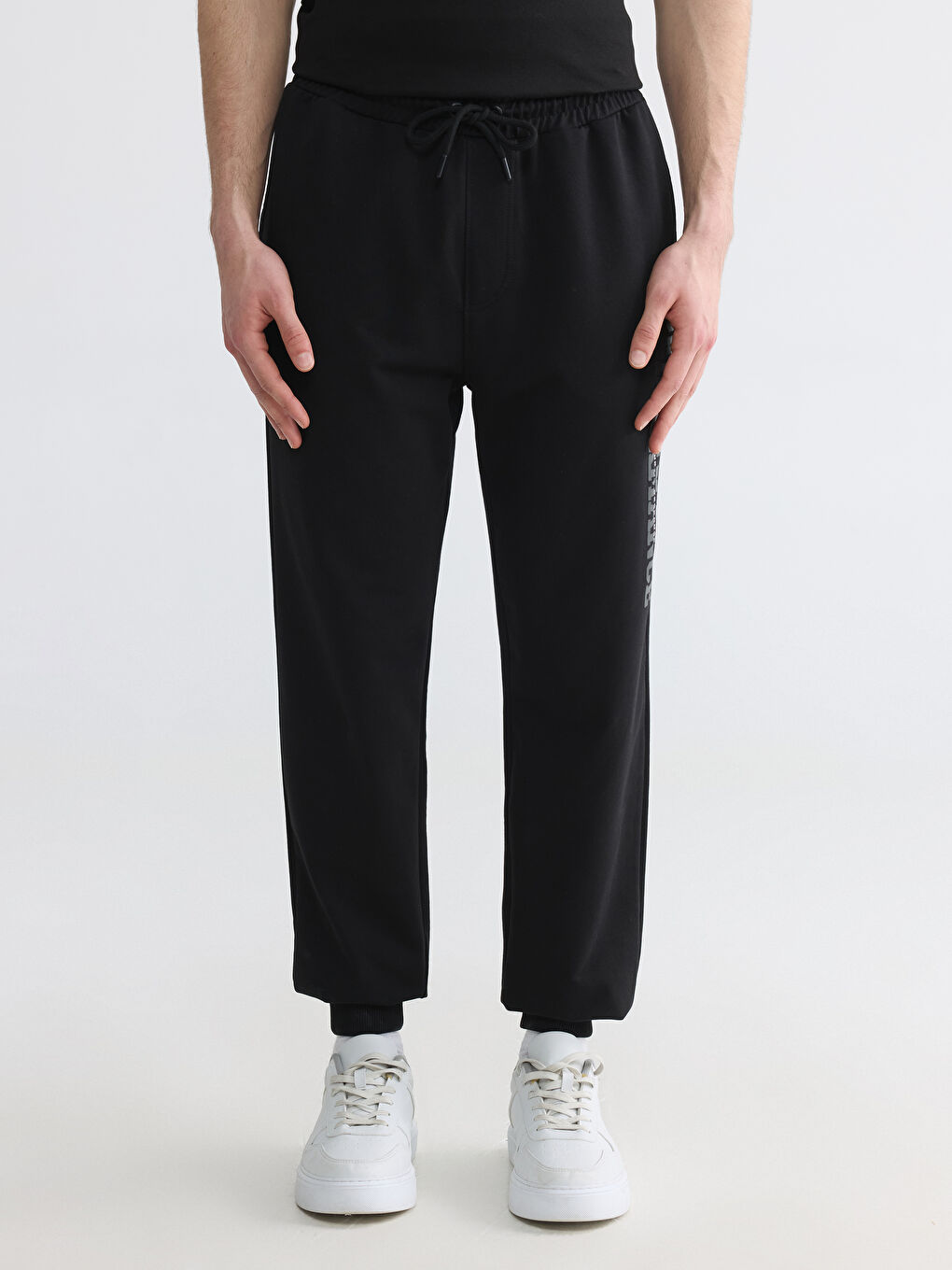 Pantaloni de trening jogger pentru bărbați, croială standard-1