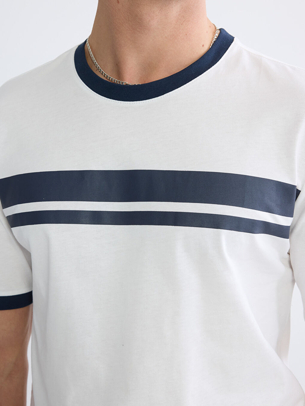 Мужчины экрю Футболка-2