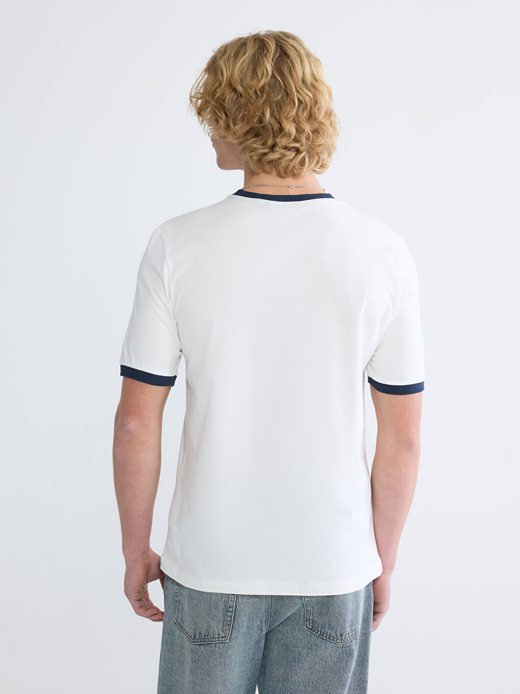 Мужчины экрю Футболка-3