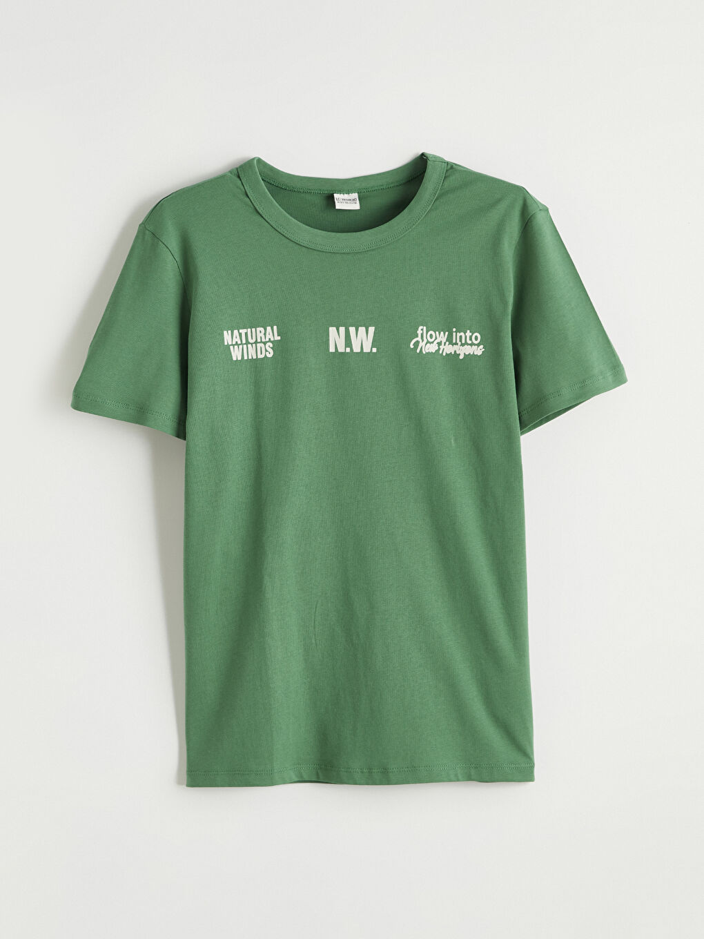 Yeşil Baskılı Erkek Çocuk Tişört 2'li-1