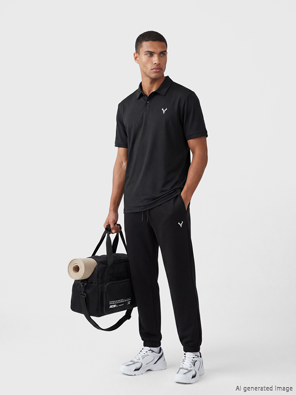 T-shirt Homme en Jersey à Coupe Svelte à Col Polo-2