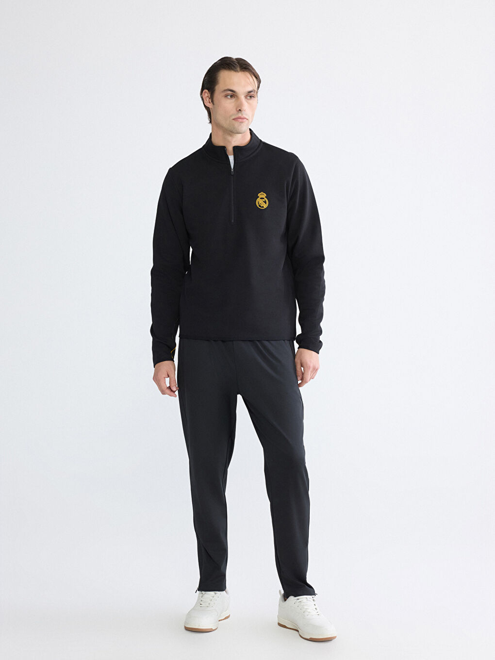 Real Madrid Nakışlı Erkek Sweatshirt-1