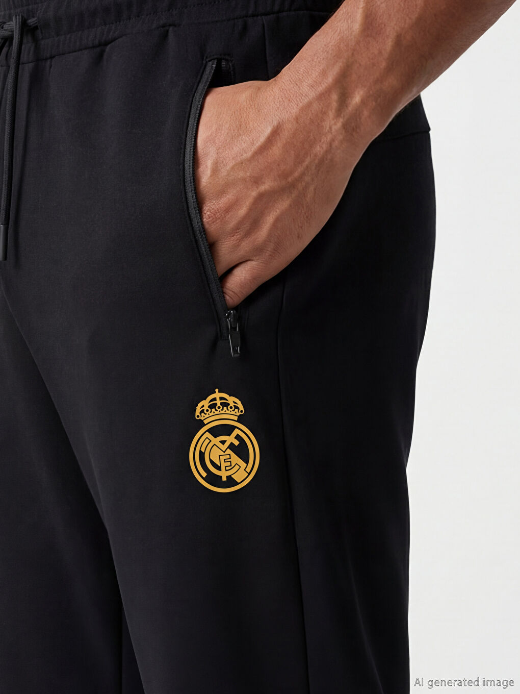 Real Madrid Print Slim Fit Men's Joggers-2