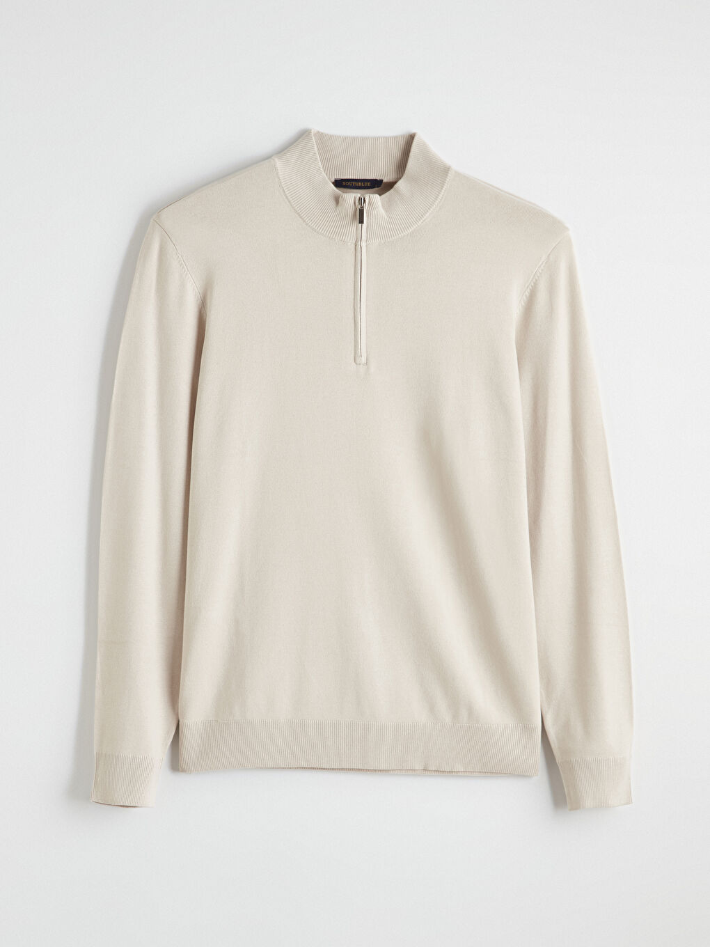 Men's turtleneck knit sweater.-4