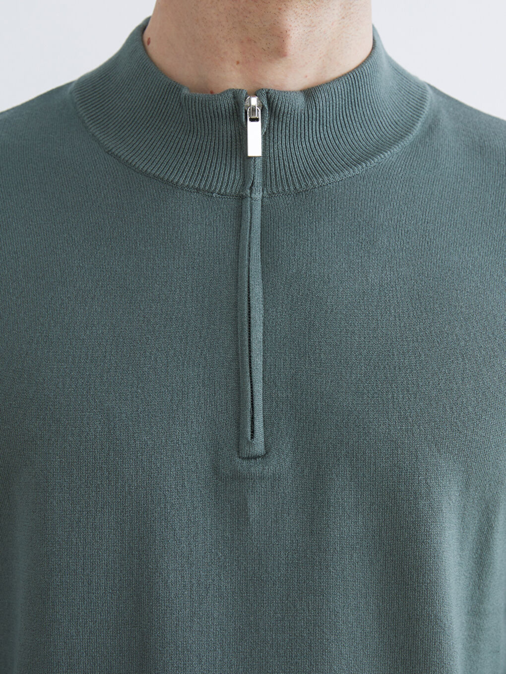 Men's Turtleneck Knit Sweater-2