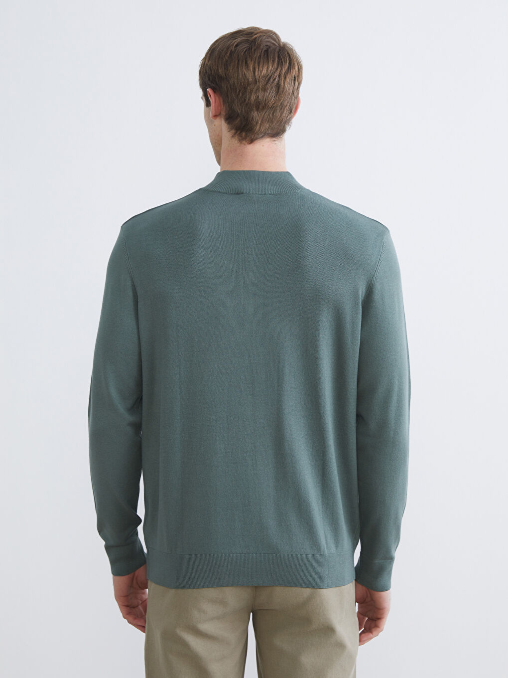 Men's Turtleneck Knit Sweater-3