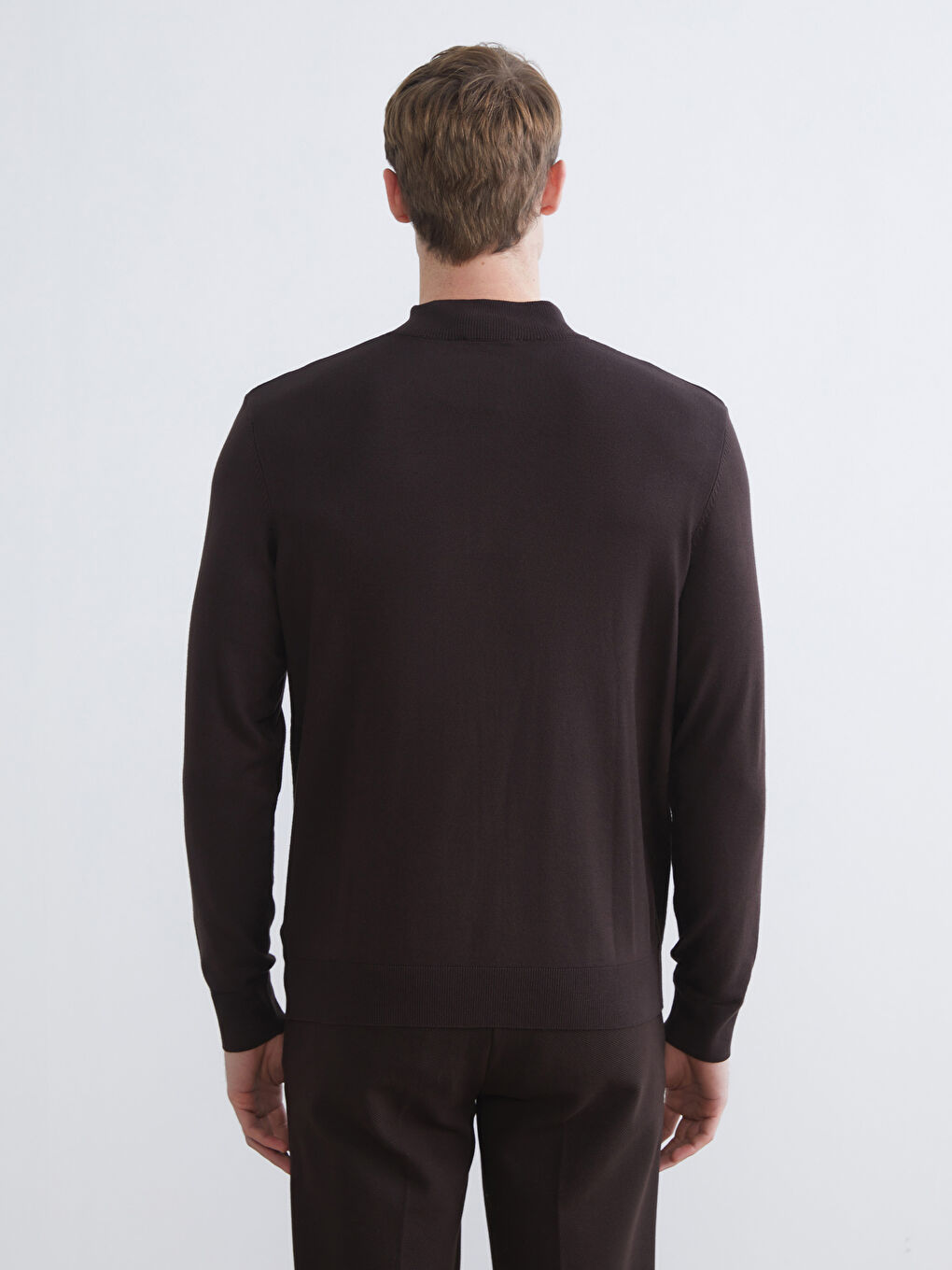 Men's turtleneck knit sweater-3