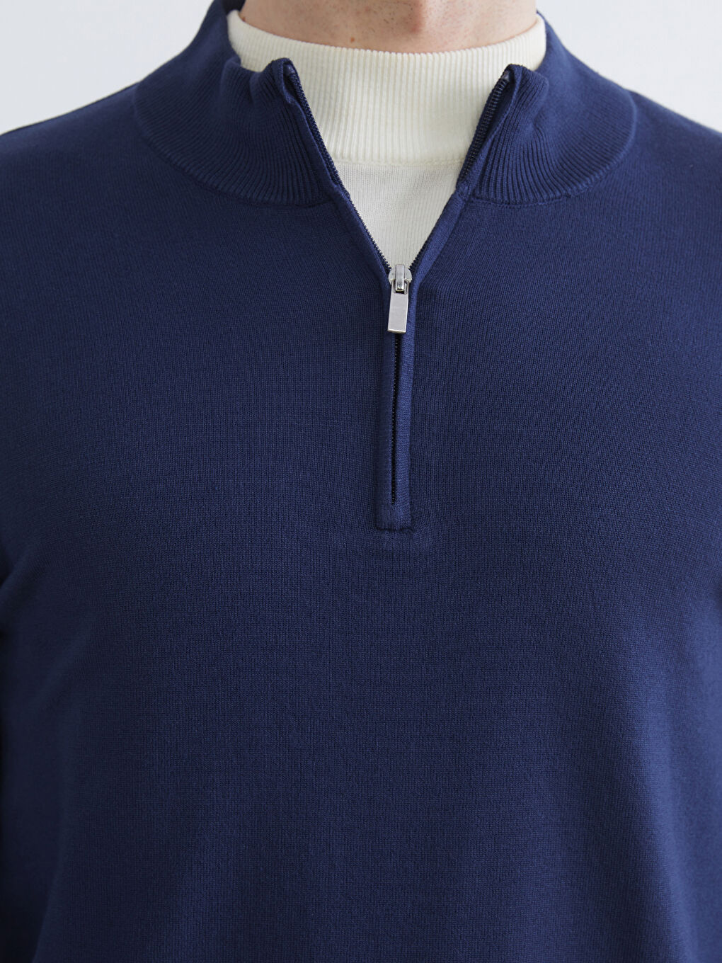 Men's turtleneck knit sweater-2