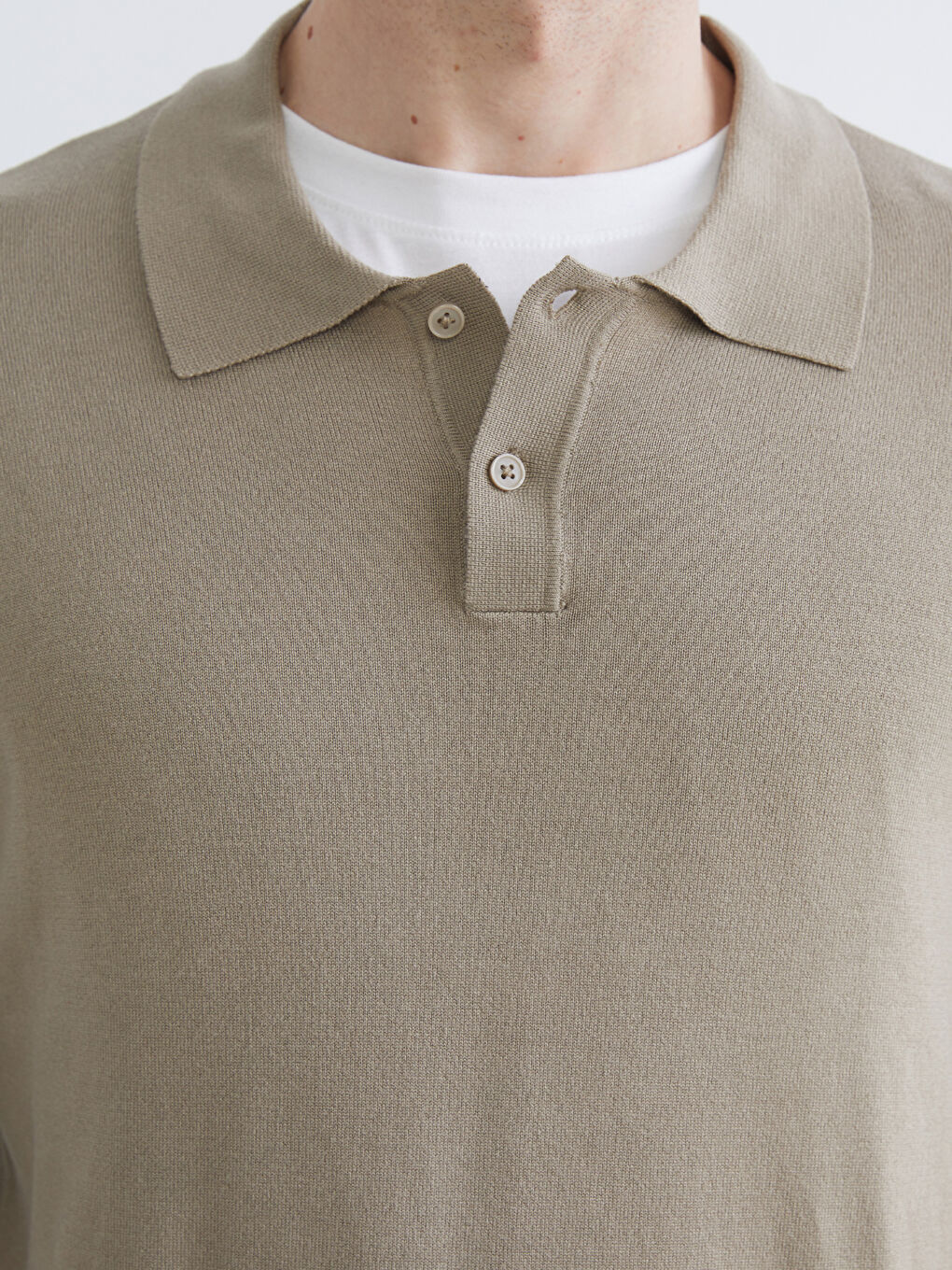 Polo Neck Men's Knitwear Sweater-2