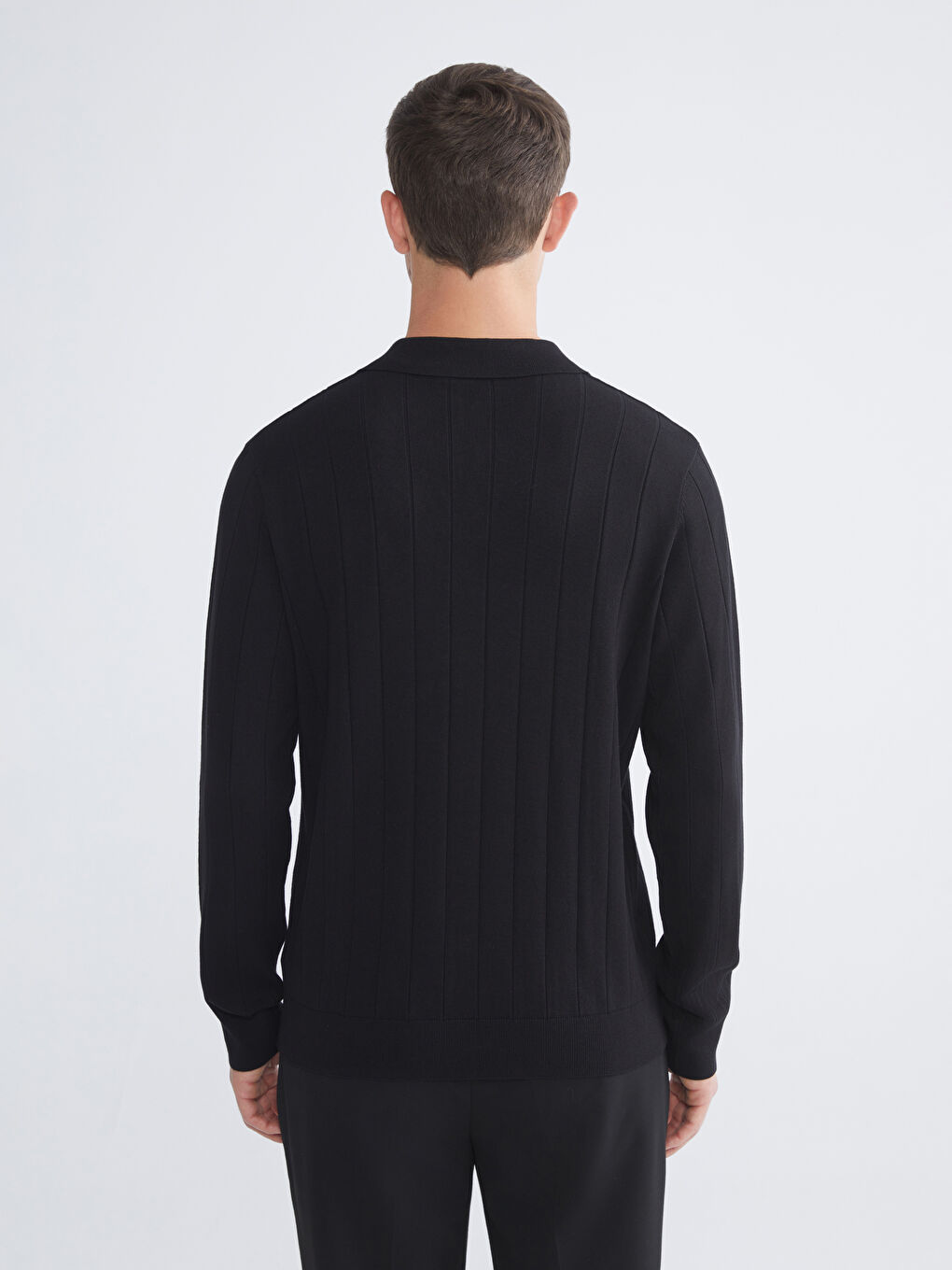 Men's Polo Neck Knit Sweater-3