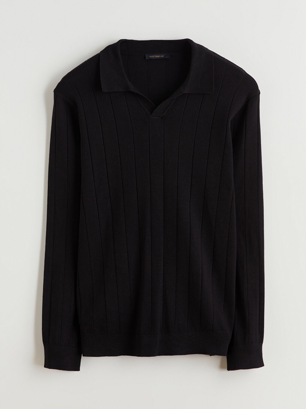 Men's Polo Neck Knit Sweater-4