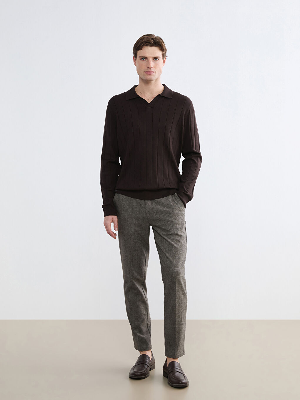 چاکەت قاوه‌یی پیاو-1