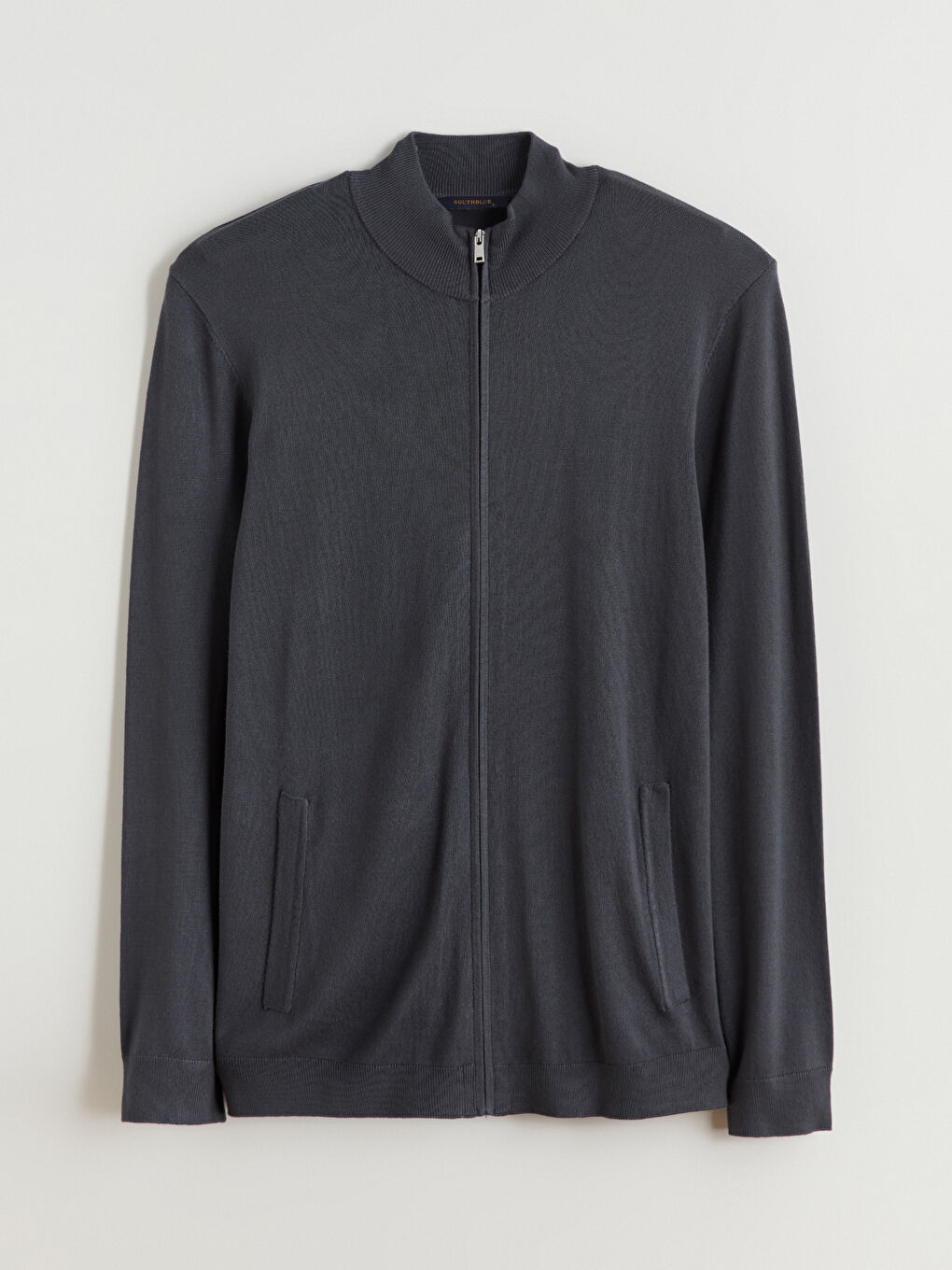 Regular Fit Funnel Neck Men's Knit Cardigan-4