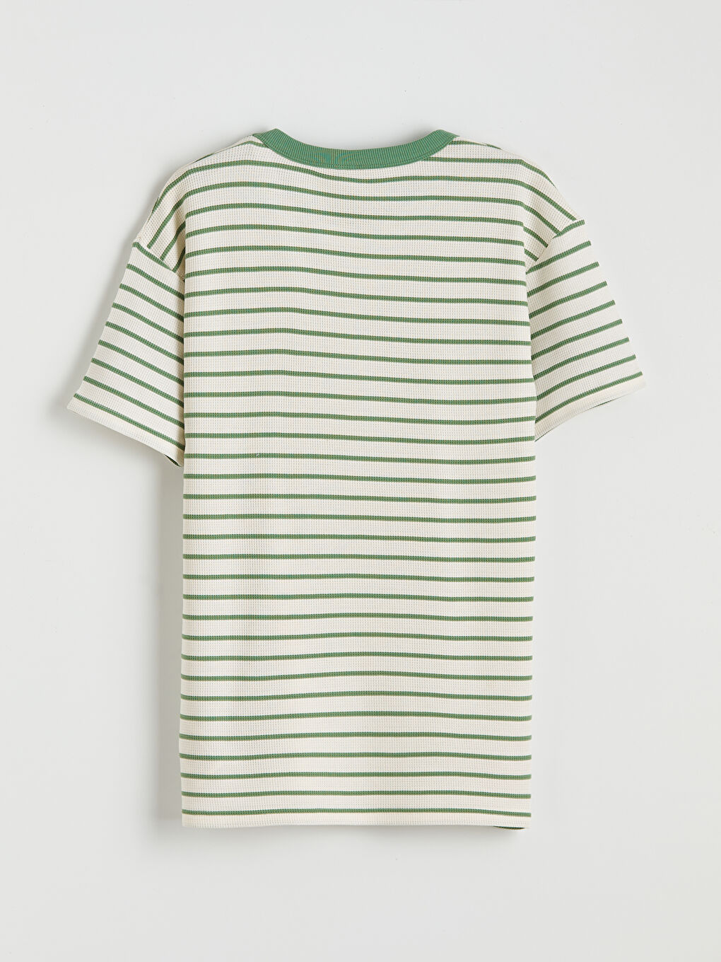 Yeşil Bisiklet Yaka Çizgili Erkek Çocuk Tişört-1
