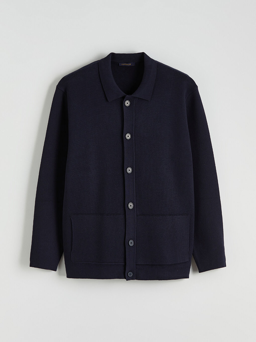 Standard Fit Polo Neck Men's Knitwear Cardigan-4