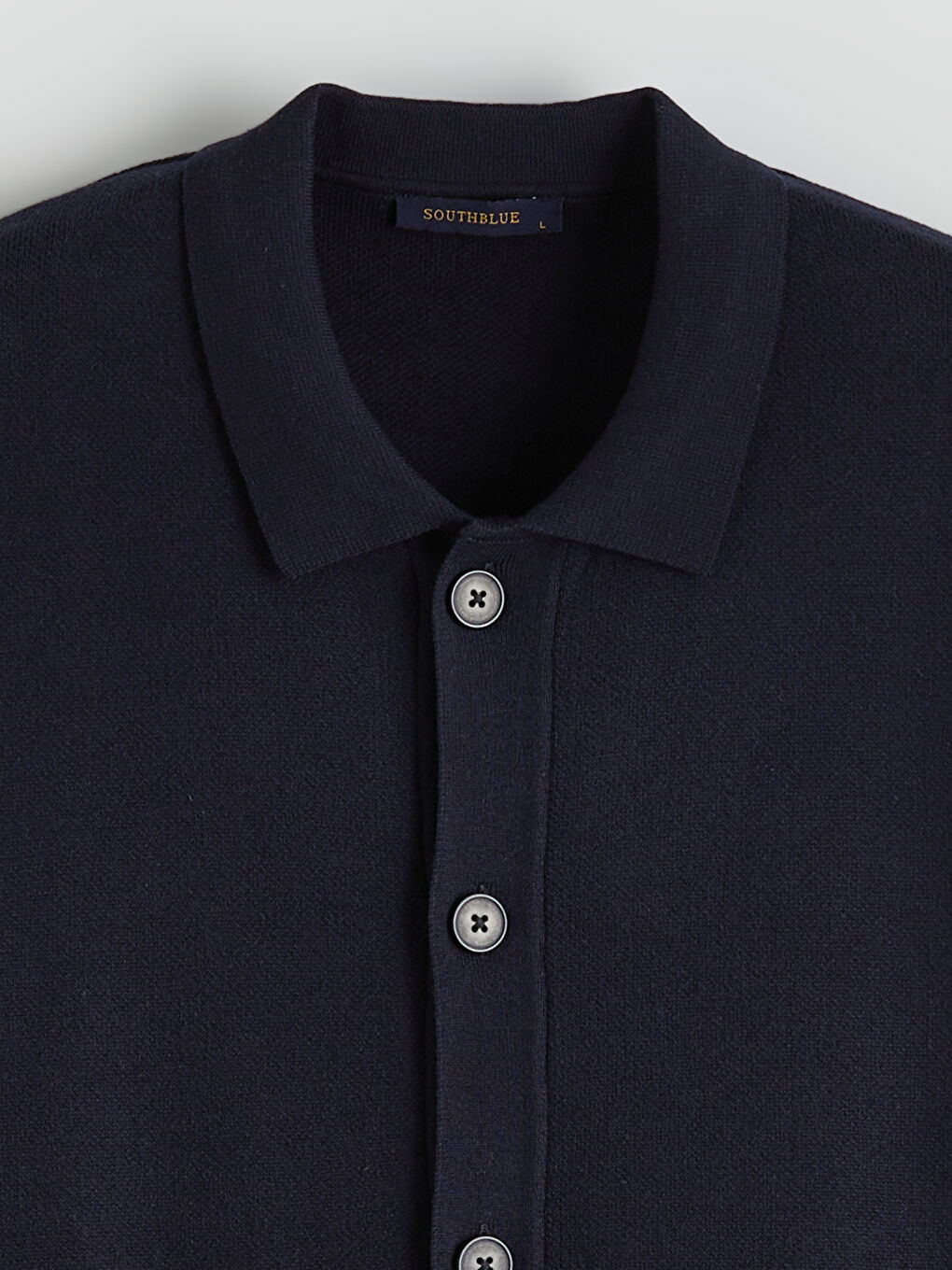 Standard Fit Polo Neck Men's Knitwear Cardigan-5