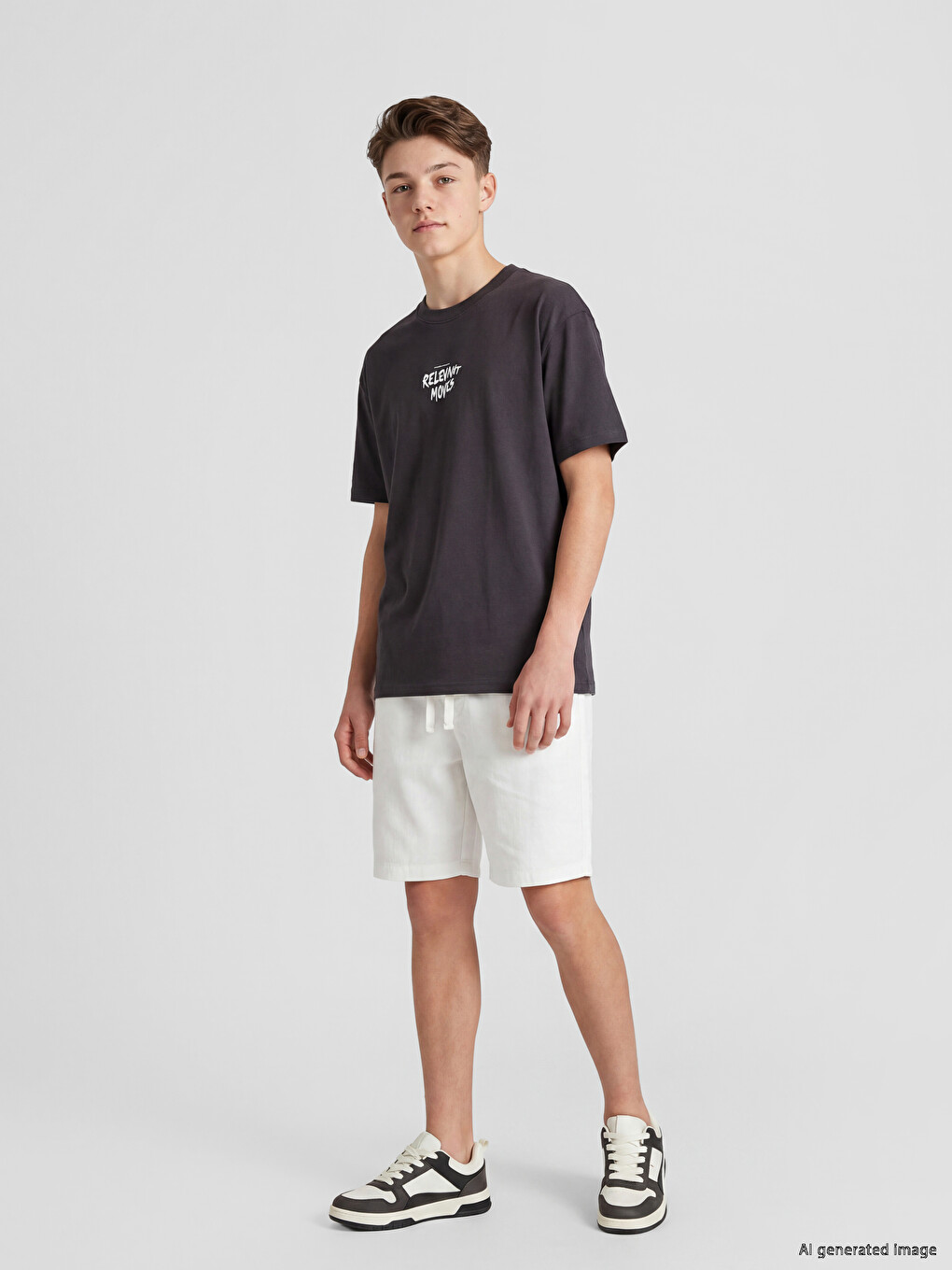 Crew Neck Printed Boy T-Shirt-1
