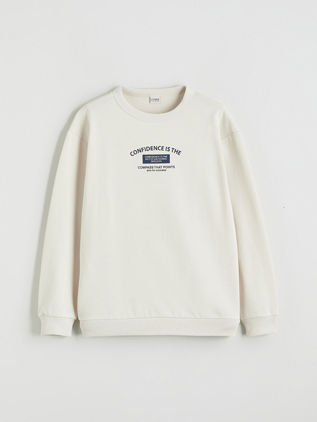 Bej Baskılı Erkek Çocuk Sweatshirt