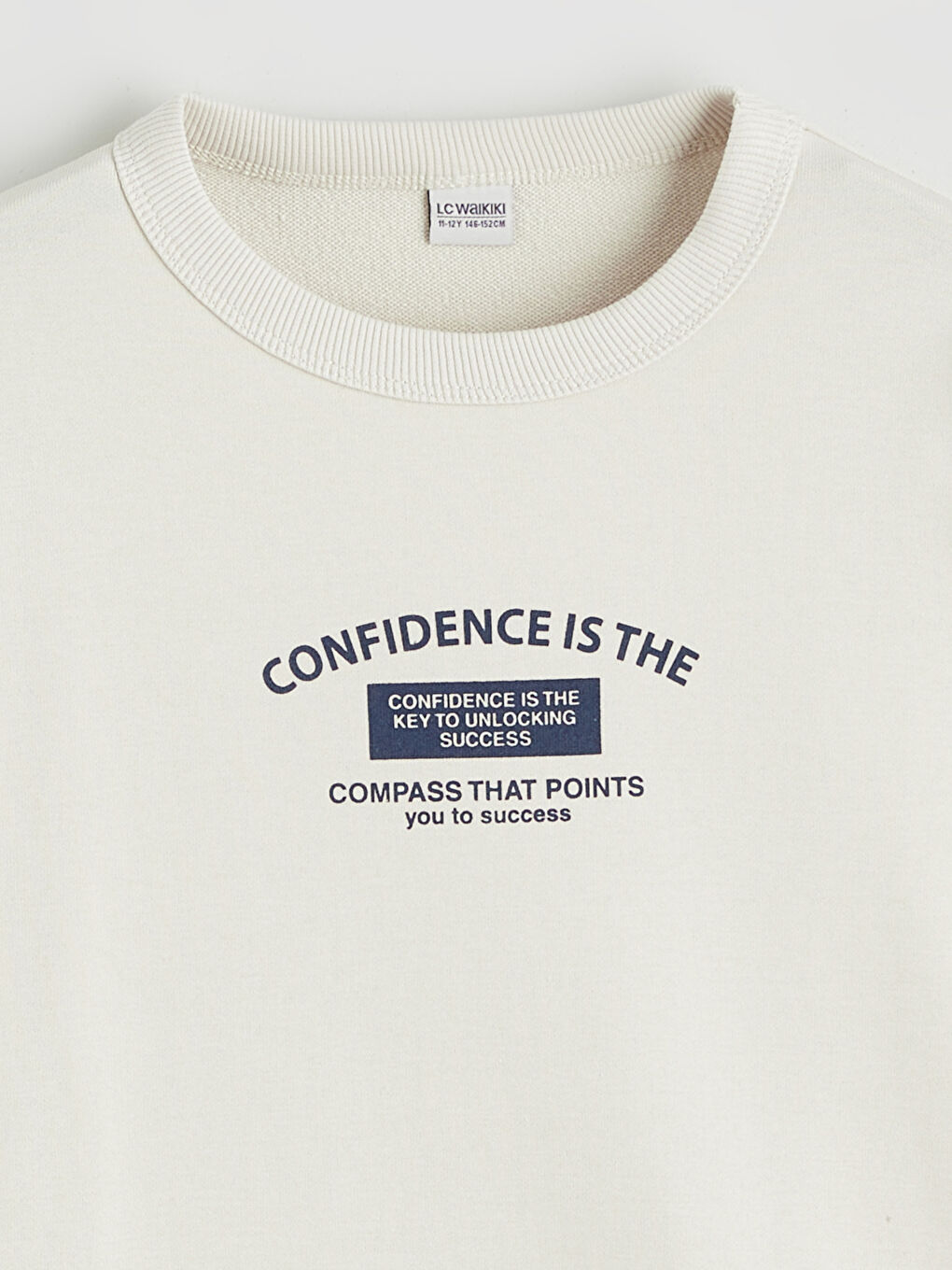 Bej Baskılı Erkek Çocuk Sweatshirt-1