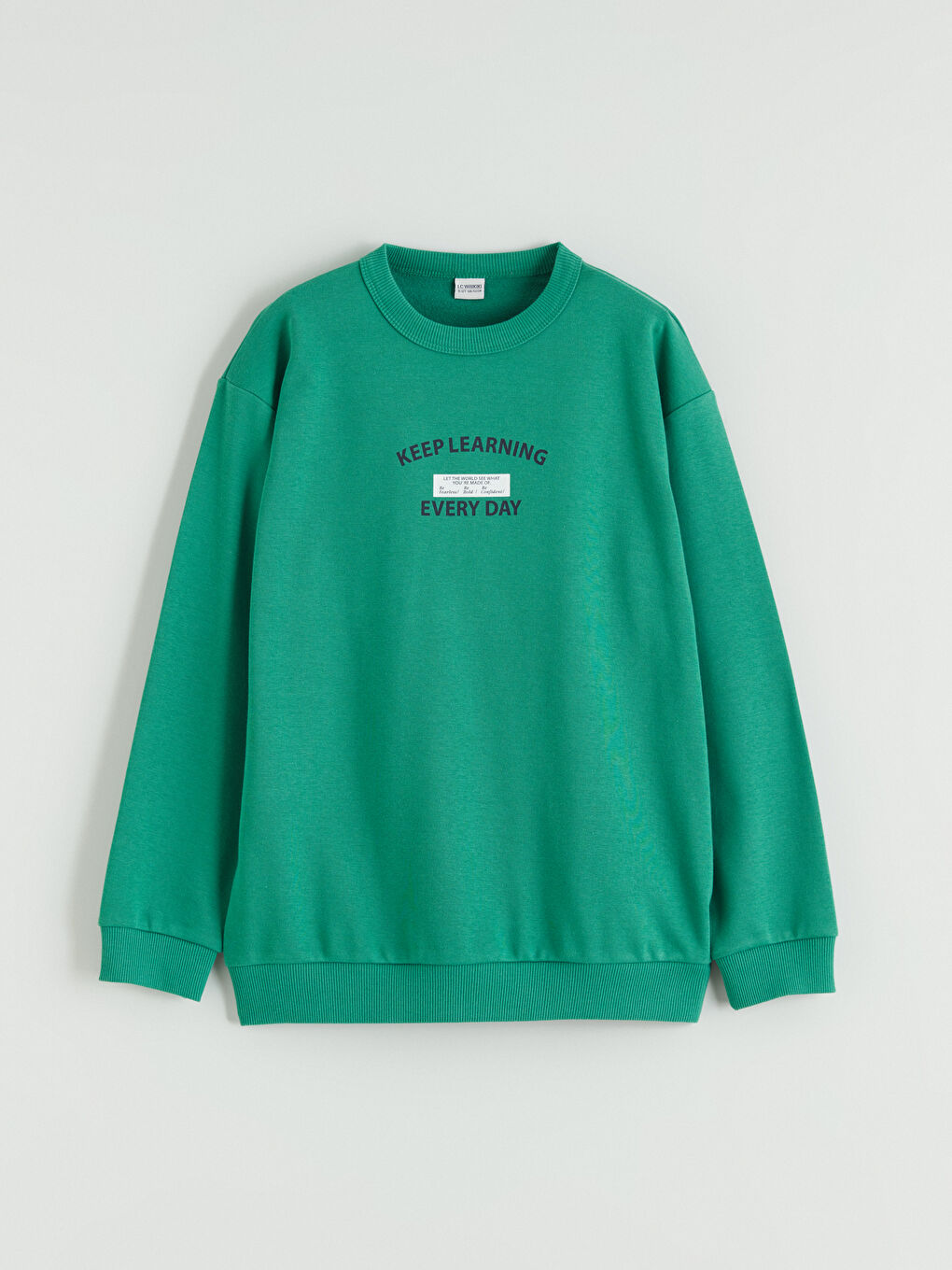 Yeşil Baskılı Erkek Çocuk Sweatshirt