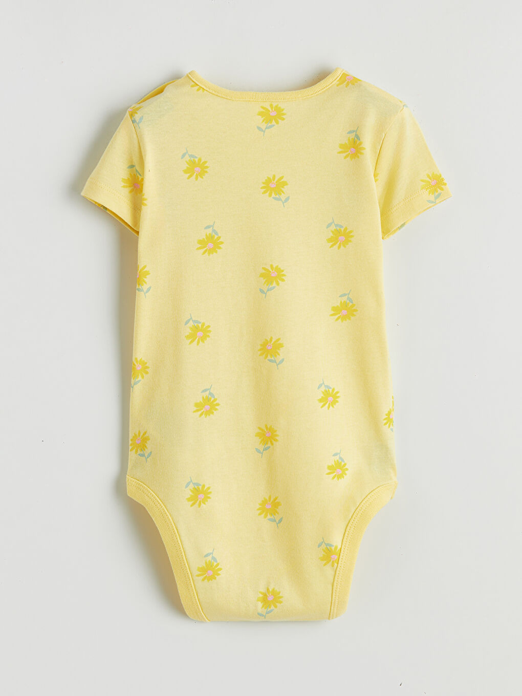 Μωρό Κορίτσι ΚΙΤΡΙΝΟ Κορμάκι με κούμπωμα-4
