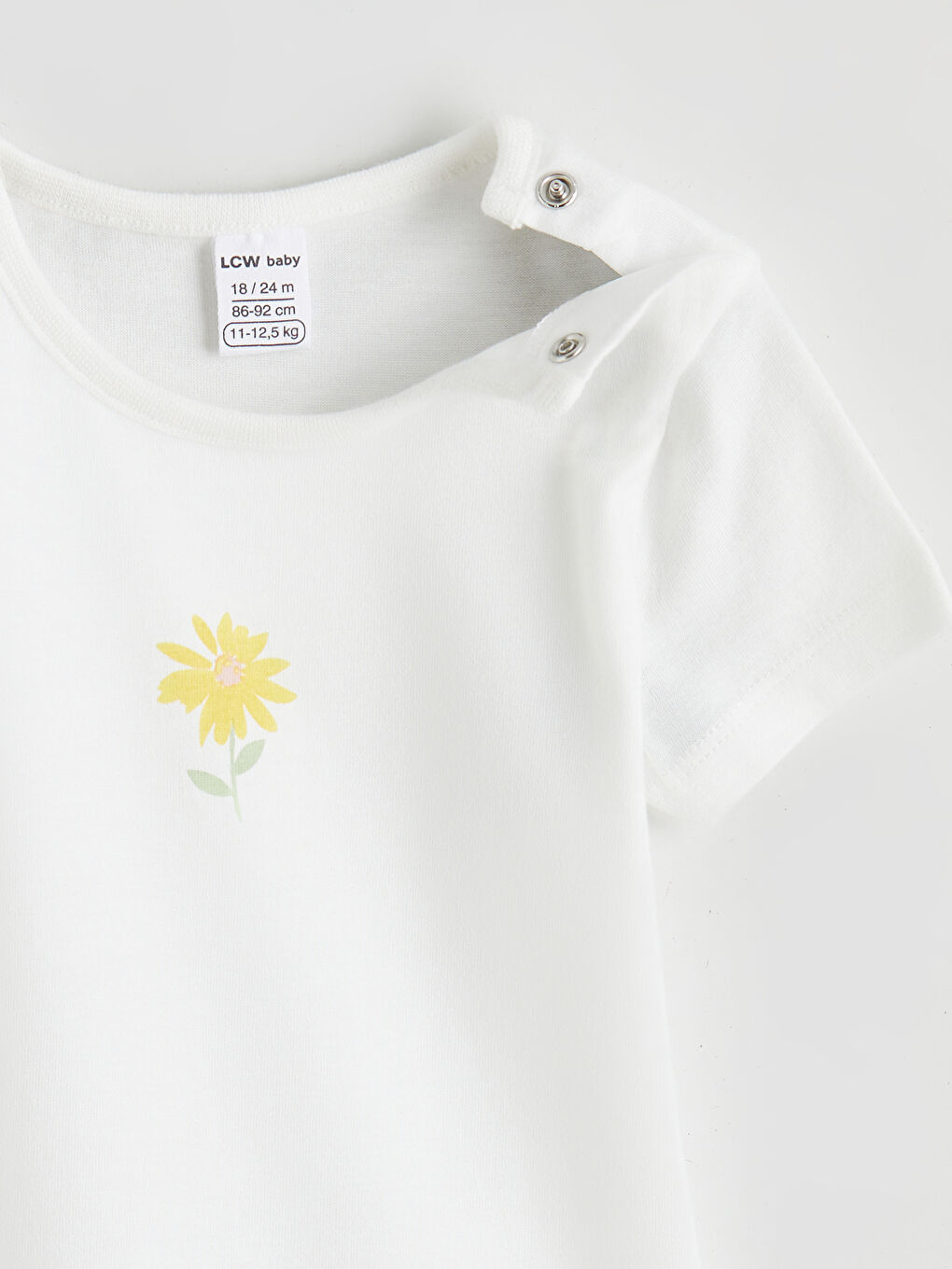 Μωρό Κορίτσι ΚΙΤΡΙΝΟ Κορμάκι με κούμπωμα-5