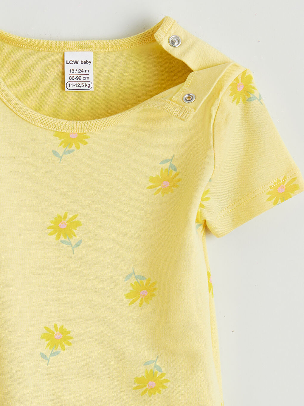 Μωρό Κορίτσι ΚΙΤΡΙΝΟ Κορμάκι με κούμπωμα-6