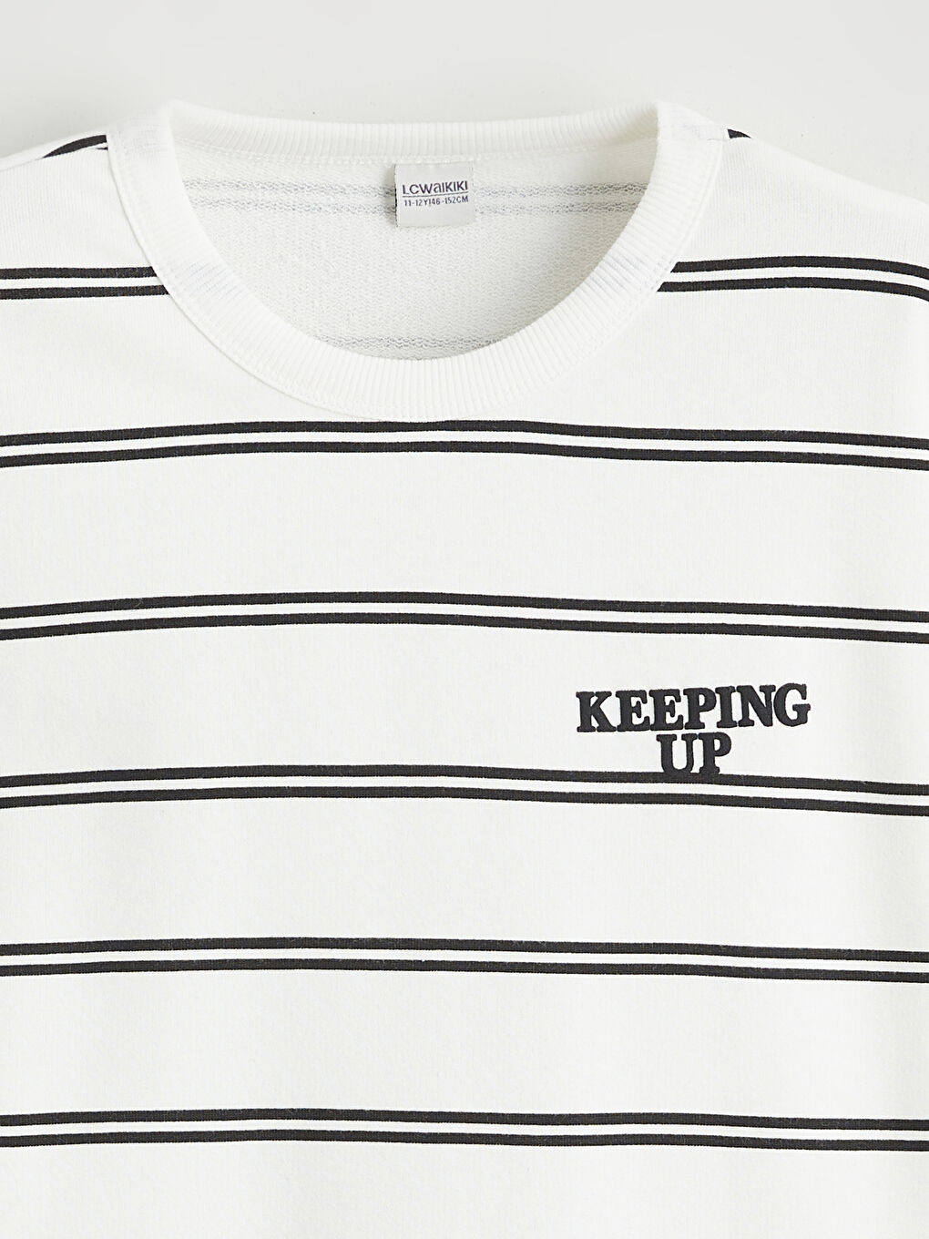 Siyah Çizgili Erkek Çocuk Sweatshirt-1