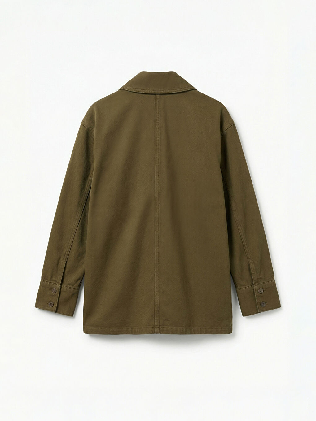 Haki Gömlek Yaka Kadın Ceket-1