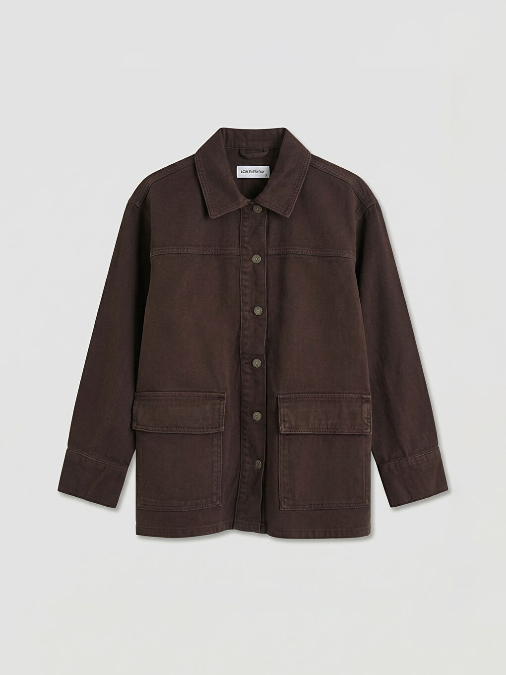 Antrasit Gömlek Yaka Kadın Ceket-4