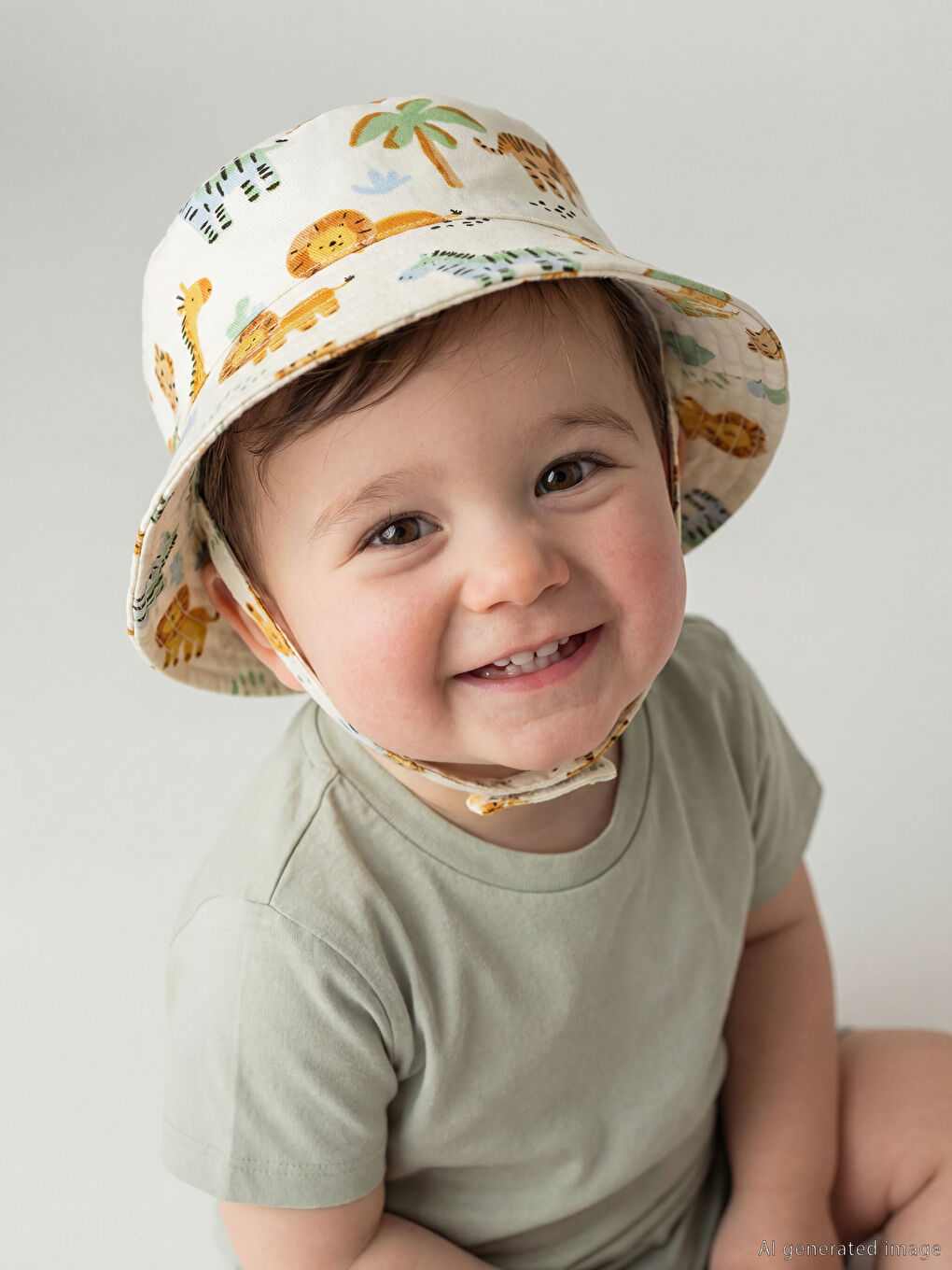 Панама с принтом для малышей мальчиков