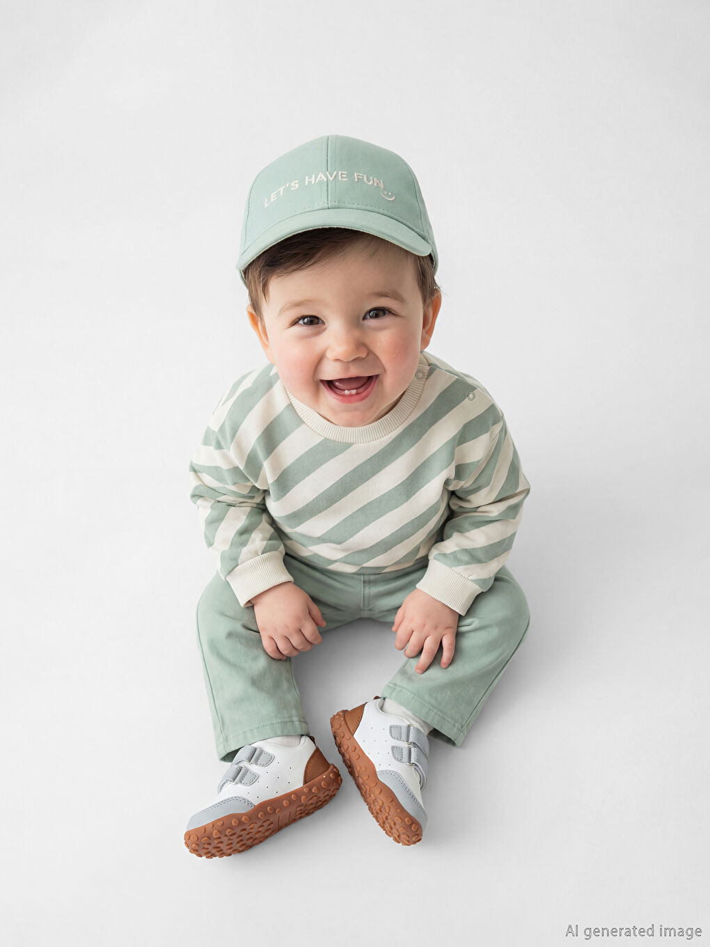 Kačket za bebu dečaka sa vezenim tekstom