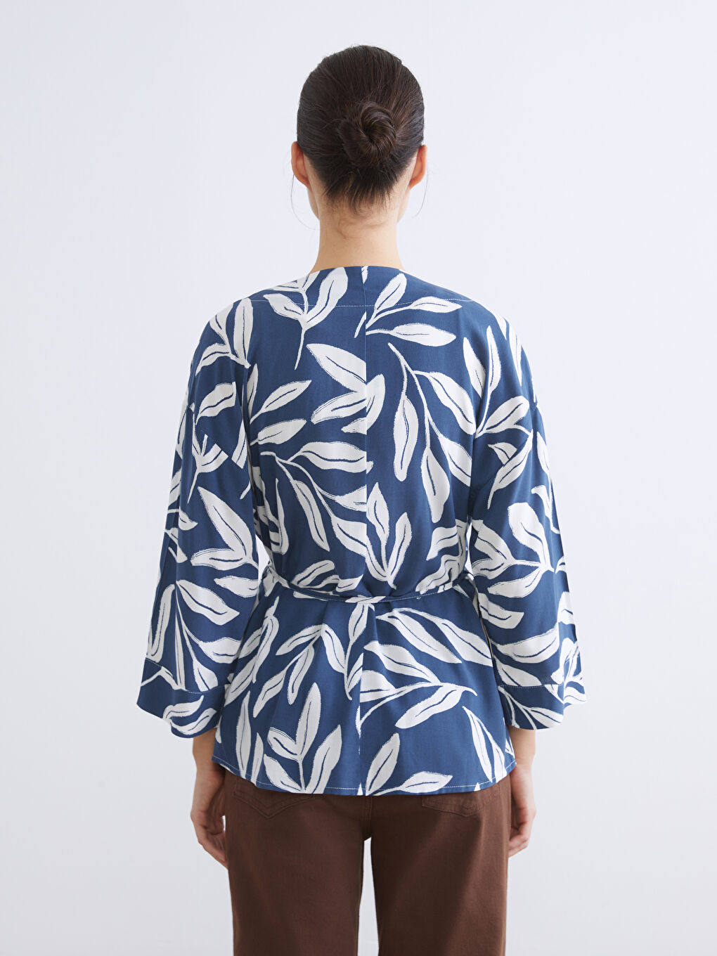 كيمونو أزرق نساء-3