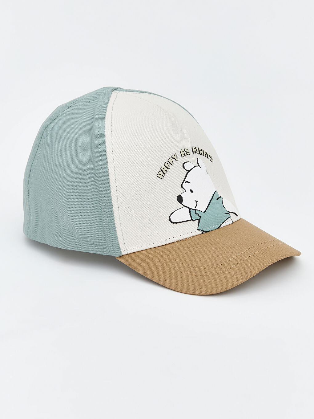 Karışık Winnie the Pooh Baskılı Erkek Bebek Kep Şapka -1