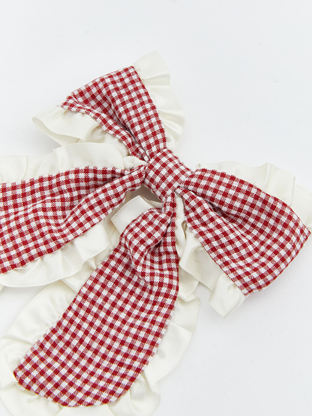 Kırmızı Fiyonk Detaylı Kız Bebek Toka-1