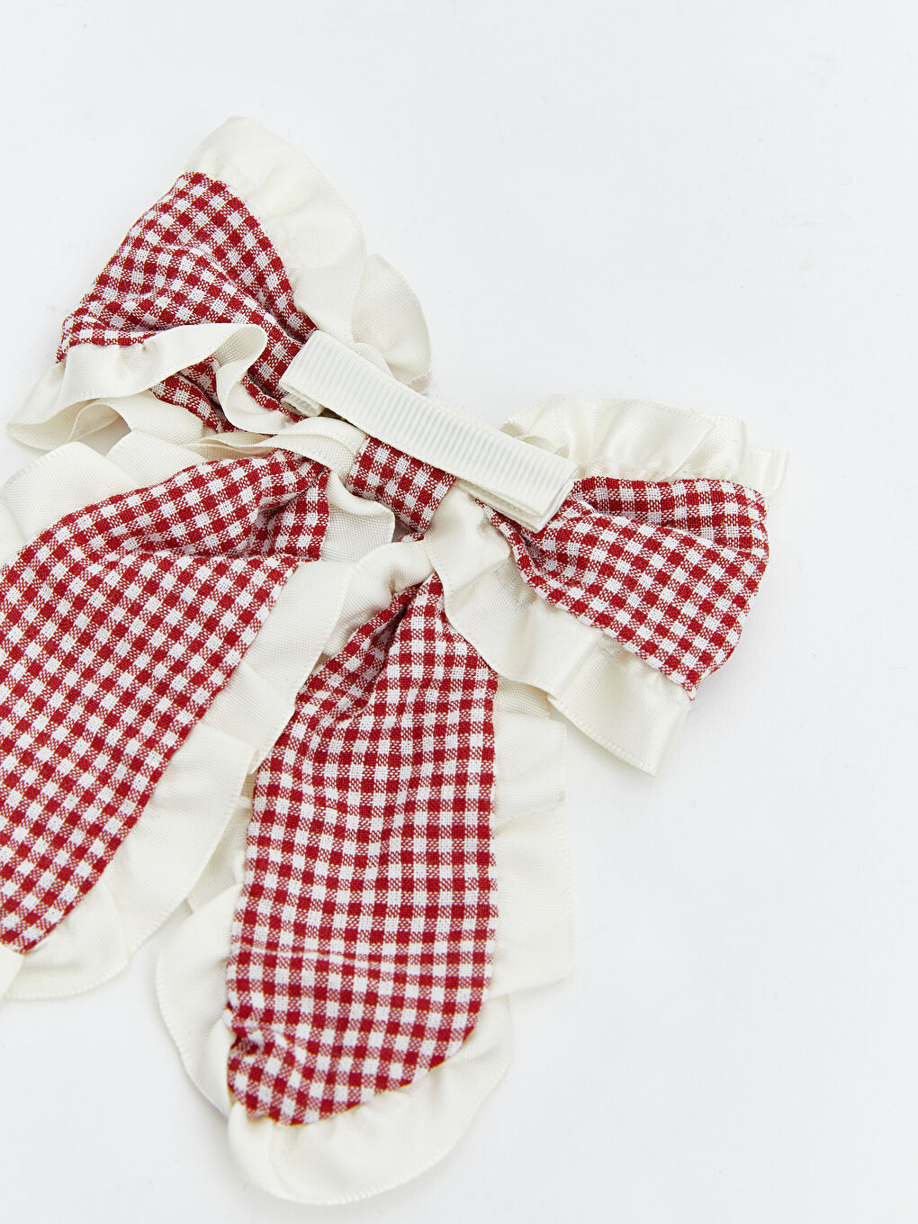 Kırmızı Fiyonk Detaylı Kız Bebek Toka-2