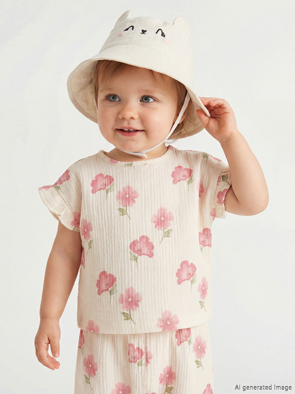 3D Baby Girls' Bucket Hat