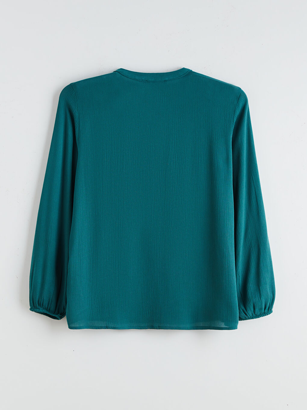 Textured Blouse with Tie Neck-5