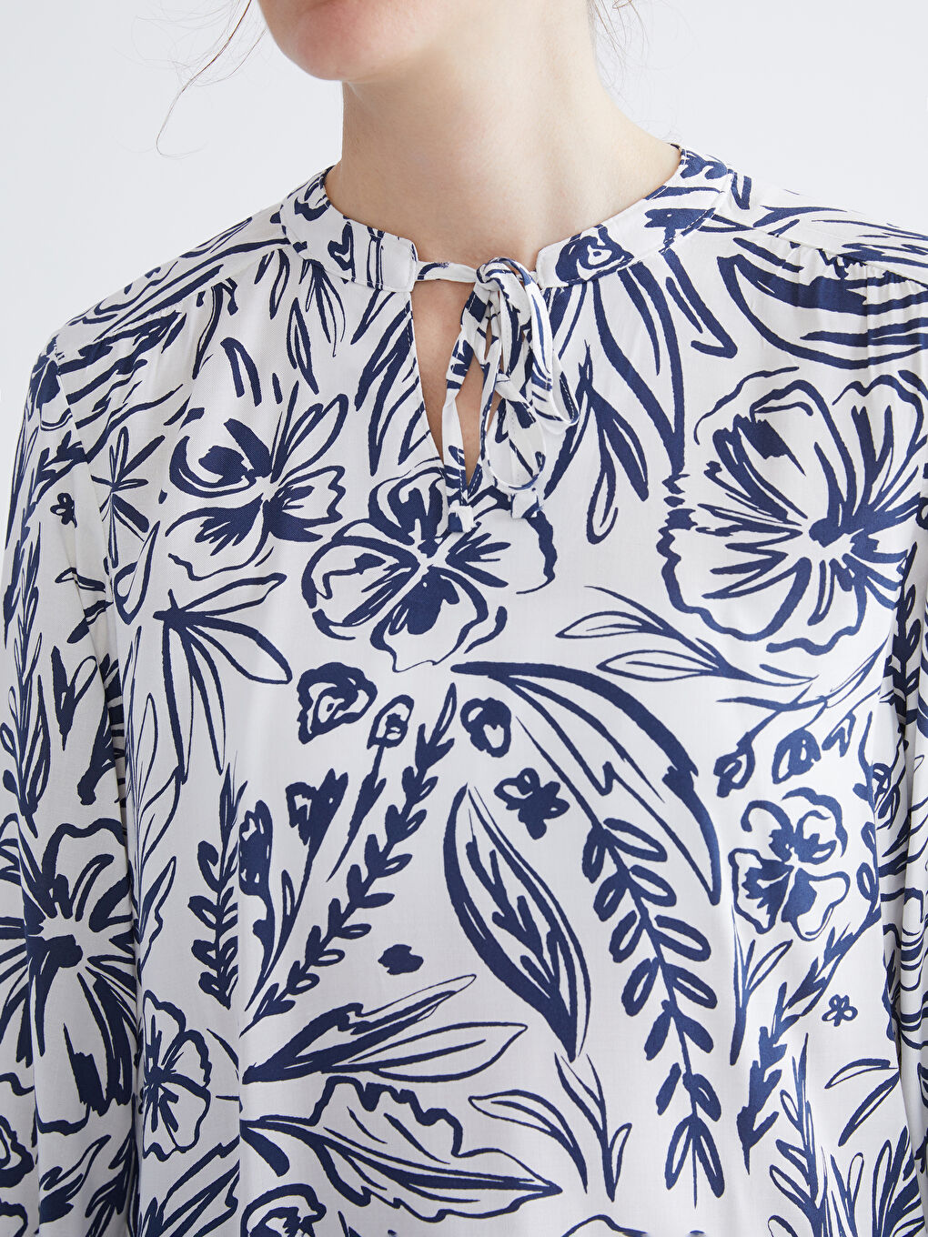 Женщины Синий Блузка-2