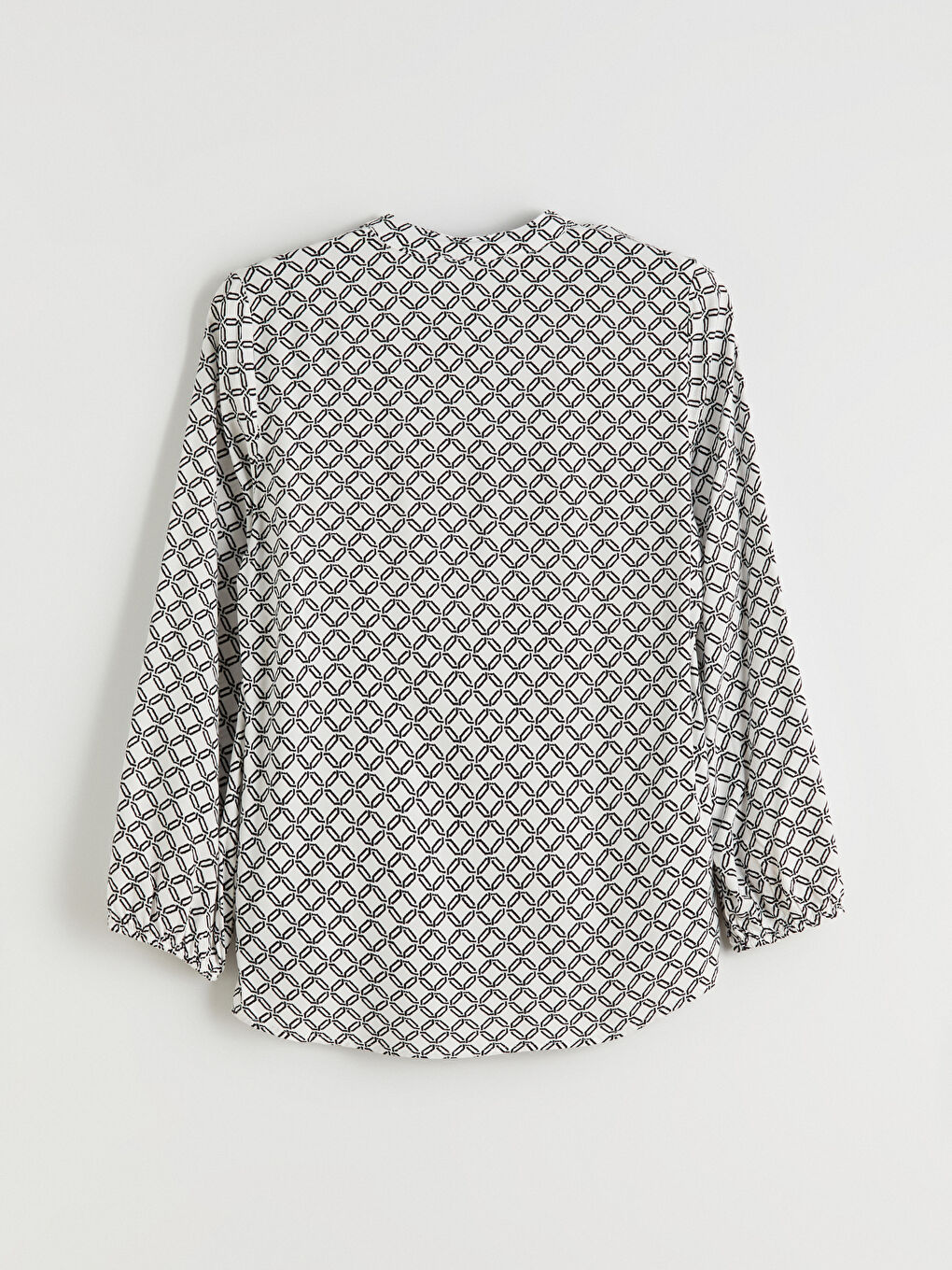 Bluza sa mašnom i uzorkom-5